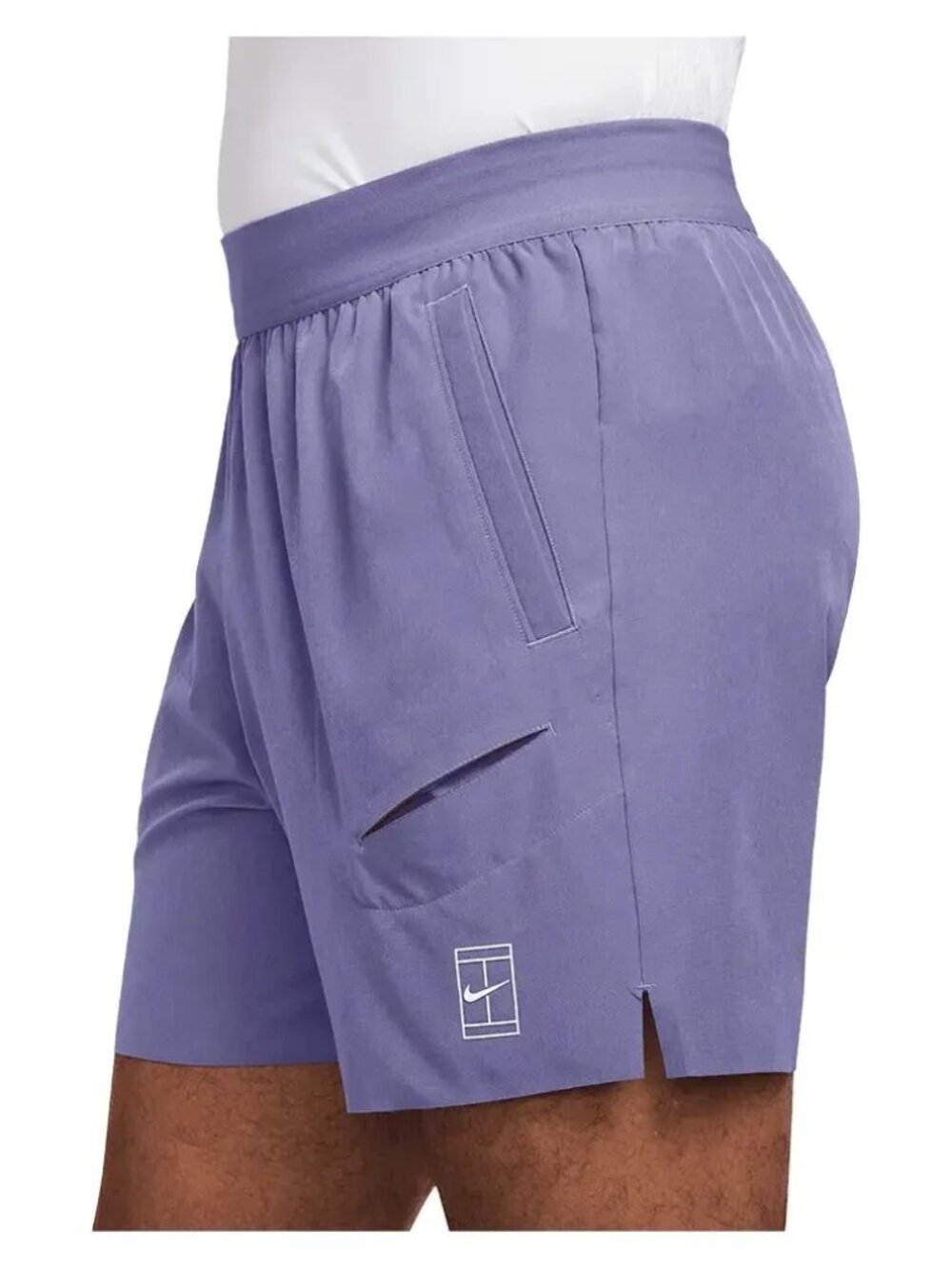 Nike Men's 6" NikeCourt Advantage Dri-FIT Tennis Short Size L NWT Purple